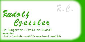 rudolf czeisler business card